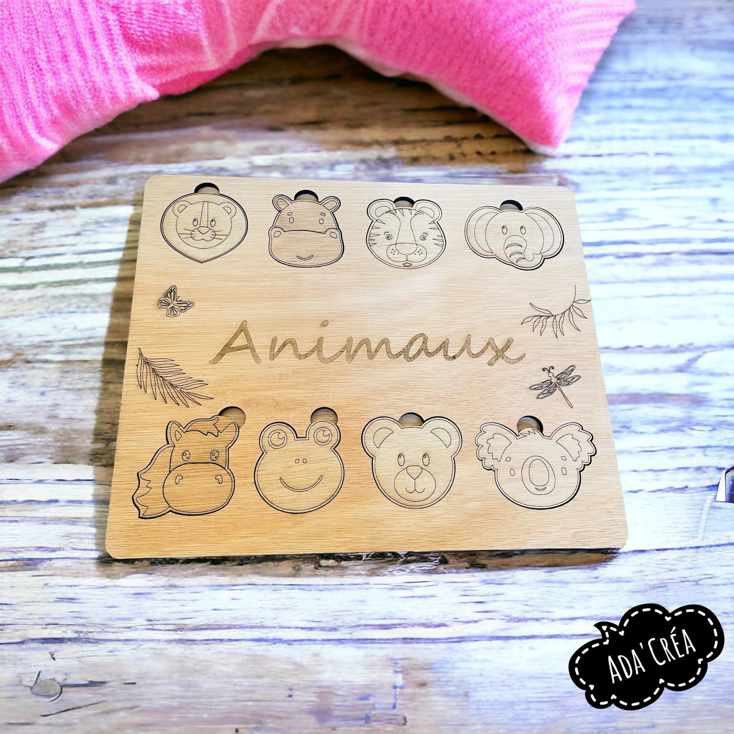 Puzzle thème animaux personnalisable