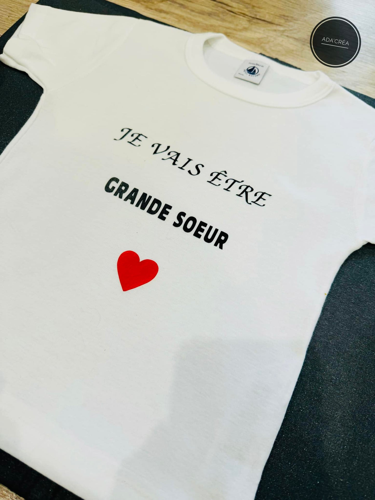 T-shirt "Je vais être grand(e) sœur/frère"